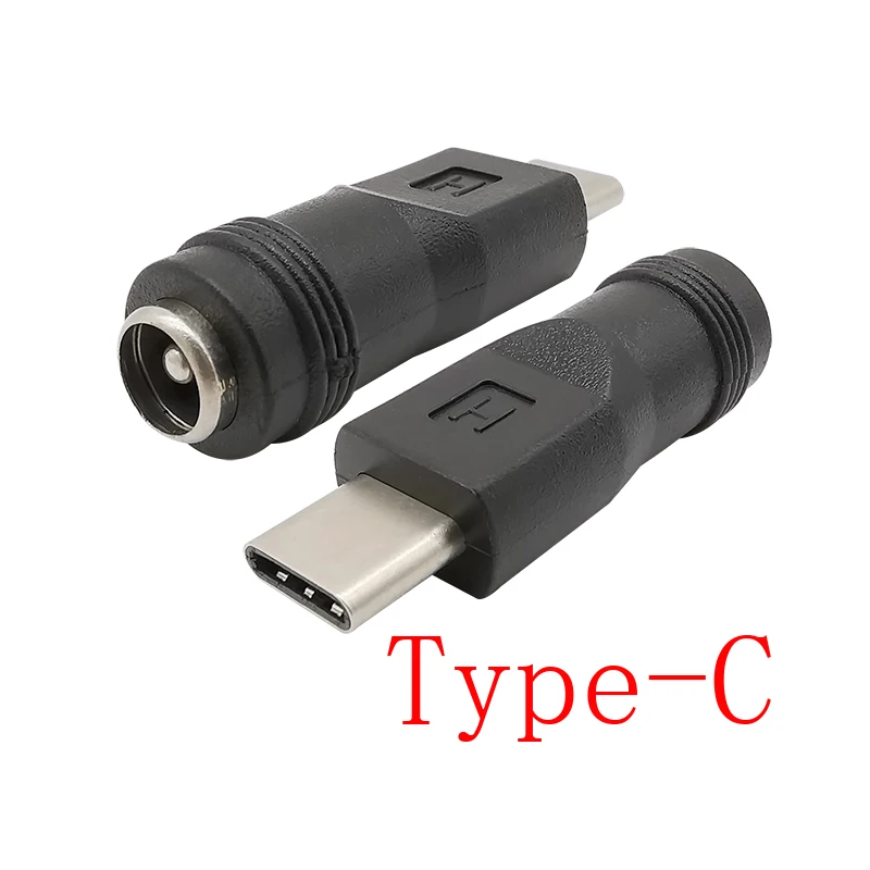 

1 шт., адаптер питания постоянного тока с портом USB Type-C (папа) на 5,5x2,1 мм (мама)