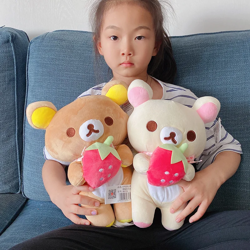 Мягкая плюшевая игрушка клубника Rilakkuma медведь пара Цыпленок кавайная