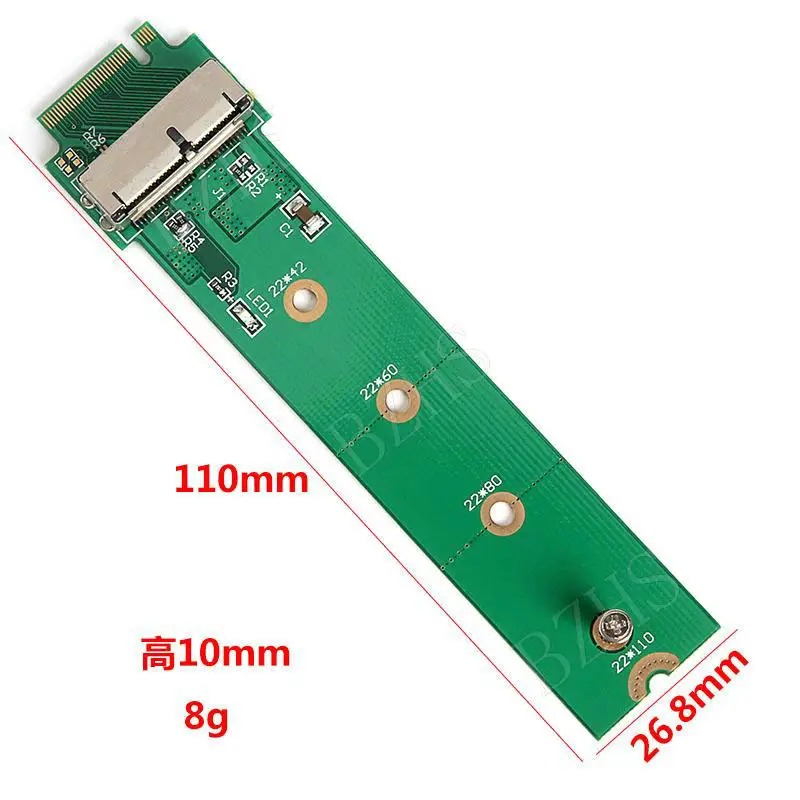 адаптер pci express 4x m 2 ngff m key для 2013 2014 2015 apple macbook ssd адап