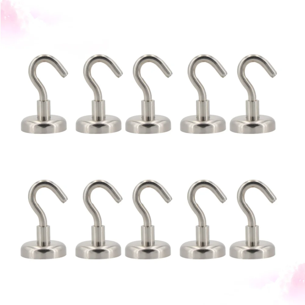 

20pcs Magnetic Clothes Hat Hooks Practical Sundries Hooks for Home Office Kitchen Garage