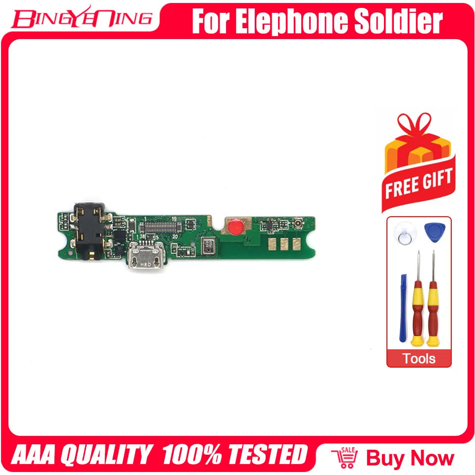 Новинка 100% оригинальная зарядная плата Elephone Soldier с USB разъемом для MT6797T 5 50 дюйма
