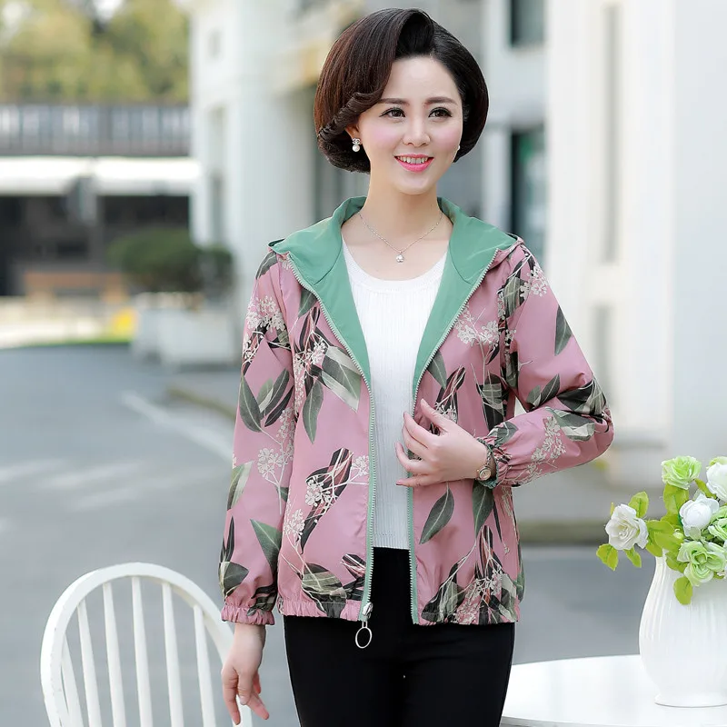 Куртка женская двухсторонняя тонкий кардиган верхняя одежда для мам среднего