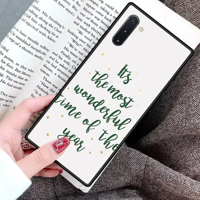 Чехол для телефона с Рождеством черный мягкий кейс чехол samsung обратите внимание