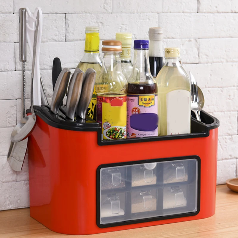 Горячая многофункциональная Бытовая коробка для хранения приправ большая