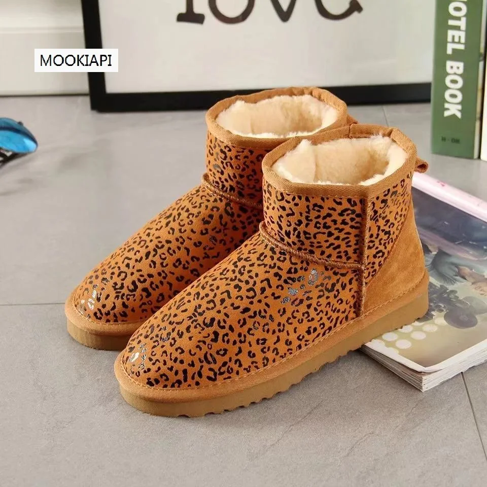 Сапоги для снежной погоды австралийского бренда 2020 года 100% натуральная кожа