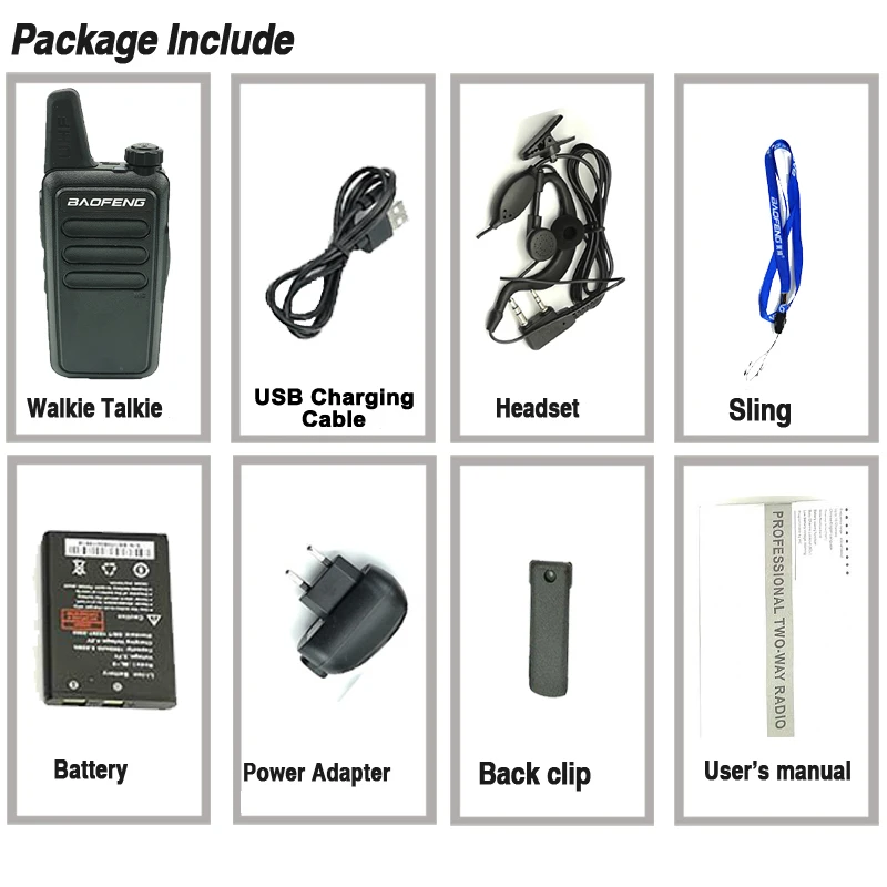 Новинка Baofeng BF R5 мини дети иди и болтай Walkie Talkie “иди 2 Вт радиочастотный трансивер