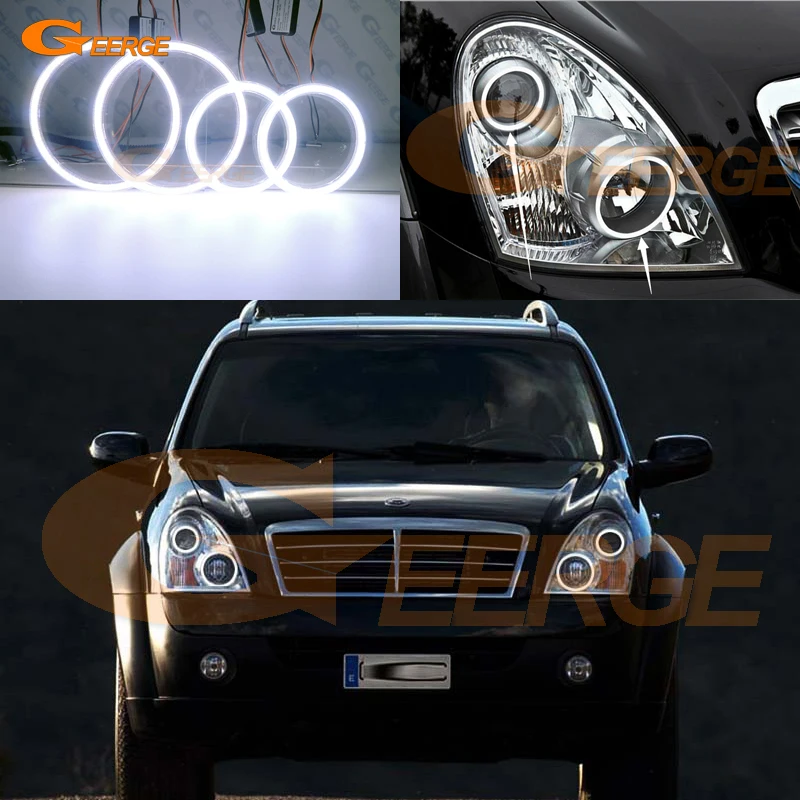 Отличный ультра яркий COB комплект светодиодов глаза ангела halo кольца дневной