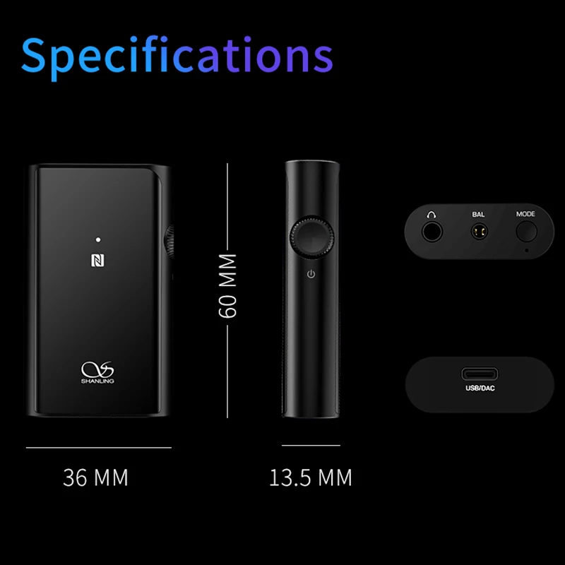 Портативный цифровой аудиодекодер Shanling UP4 Bluetooth усилитель интегрированный