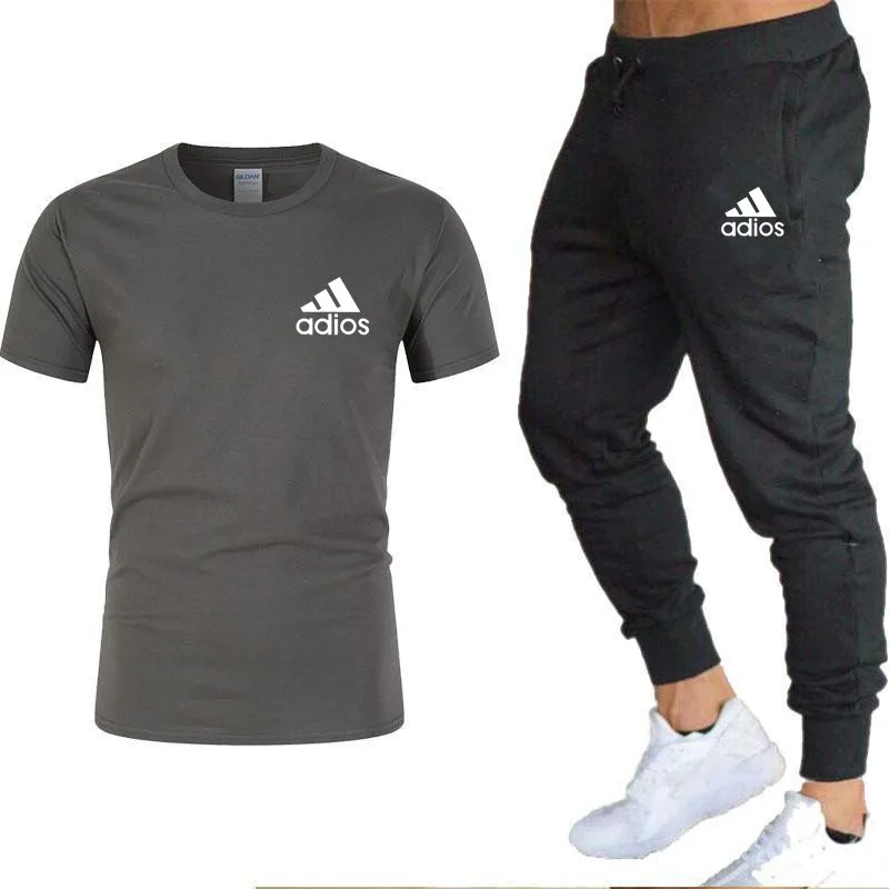 

2021 Selling Men's Sweatshirt + Pants 2 Piece Set Casual Sportswear Basketball Wear Spring and Summer New Sportswear Brand Suit