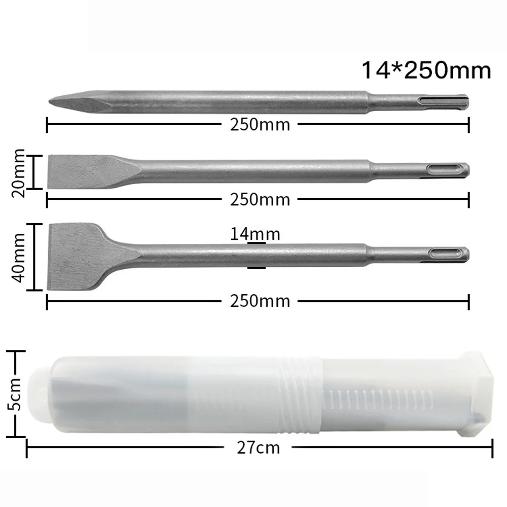 Резьба долото гравер по камню остроконечная сталь для SDS 3 шт. набор ломающие