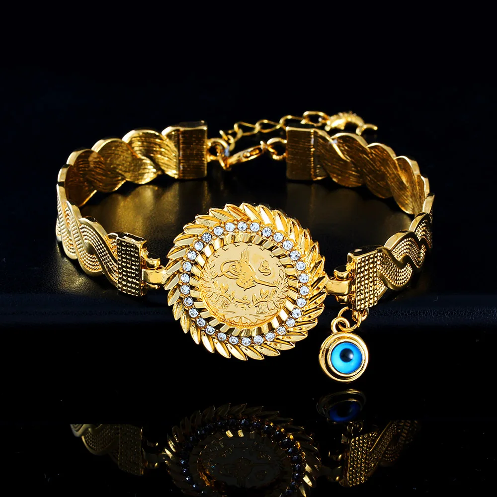 Шармы Оман аллах ювелирные изделия турецкий монета-браслет Мужчины ислам