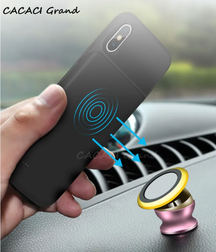 Ультра тонкий умный аккумулятор чехол Зарядное устройство для iPhone XR XS аккумулятор Max чехол Внешняя резервная копия зарядного банка зарядный чехол для iPhone X XS