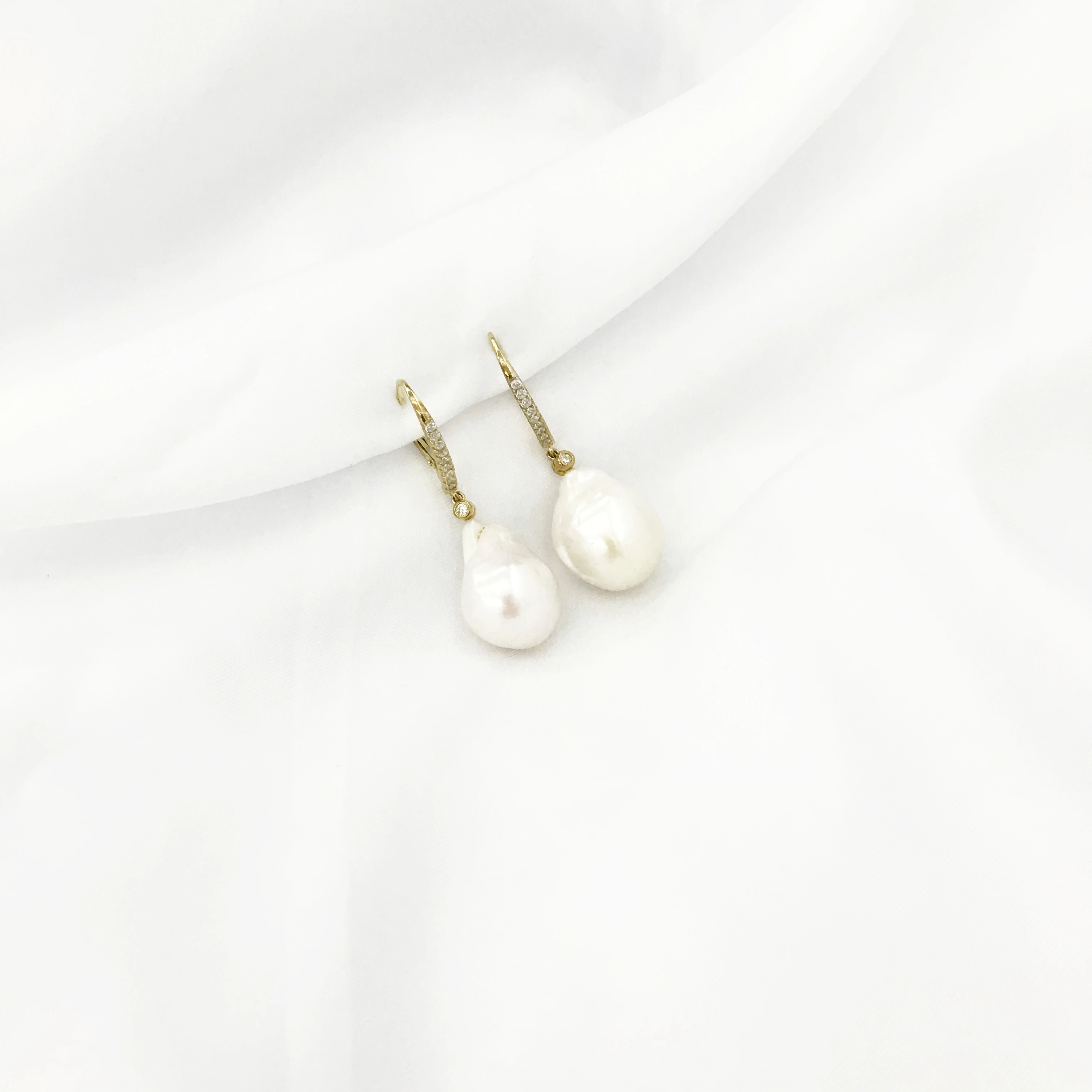 

Beritafon 925 Sterling Silver Freshwater Baroque Pearl Earring For Women or Girls