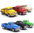 1:32 игрушка из сплава, имитация высокой посадки пикапа Ford, винтажный автомобиль, двойная дверь, литые автомобили, миниатюрная модель, подарок для мальчика