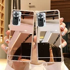 Redmi Note 10 Pro Max Мягкий силиконовый чехол для Xiaomi Redmi Note 9S 10T 9 Pro Fundas чехол для зеркала для макияжа Redmi 9AT 9C NFC бампер