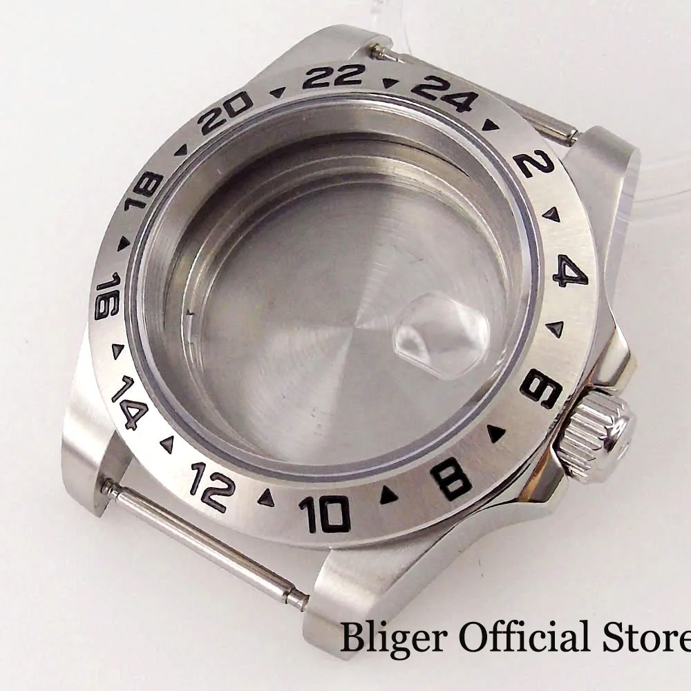 

BLIGER 40mm Steel Fixed Bezel Watch Case fit ETA 2836 MIYOTA 8215 8205 821A DG MINGZHU 2813 3804 ST1612 Sapphire Crystal