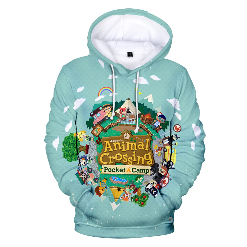 

Animal Crossing clothes Cartoon Hoodie Pullover Autumn Sweatshirt Women Men Unisex Casual 3D Printing Winter Anime Hoodies 2021
