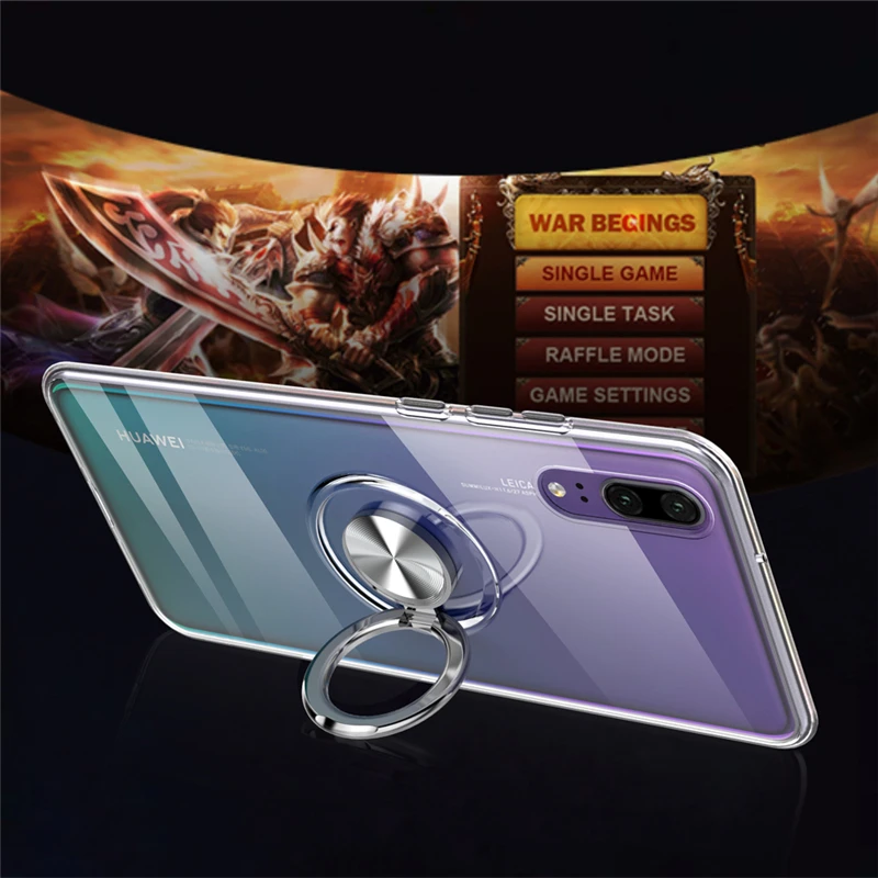 Противоударный прозрачный силиконовый армированный чехол для Huawei P20 Pro P30 Lite Mate 20