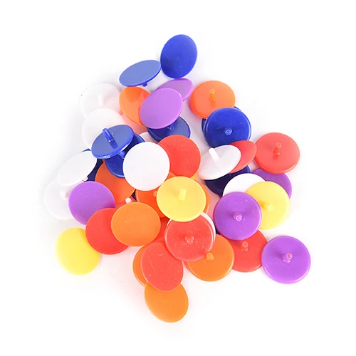

50Pcs New Golf Mark Random Color Plastic Position Markers Assorted Color Diameter Golf Ball Maker Base Accessories 24mm