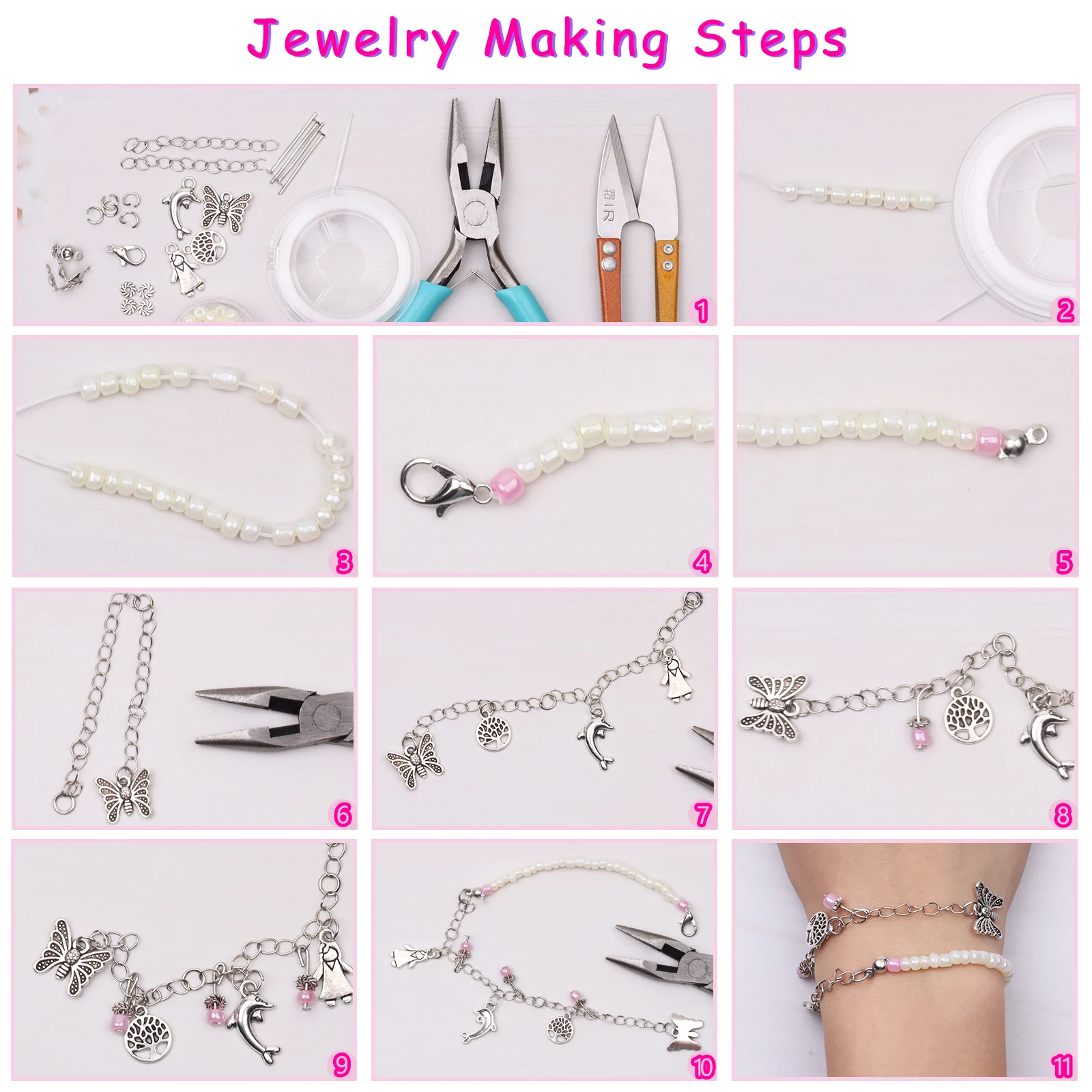 Бусины из чешского стекла стеклянные японские бусины Твердые очаровательные для