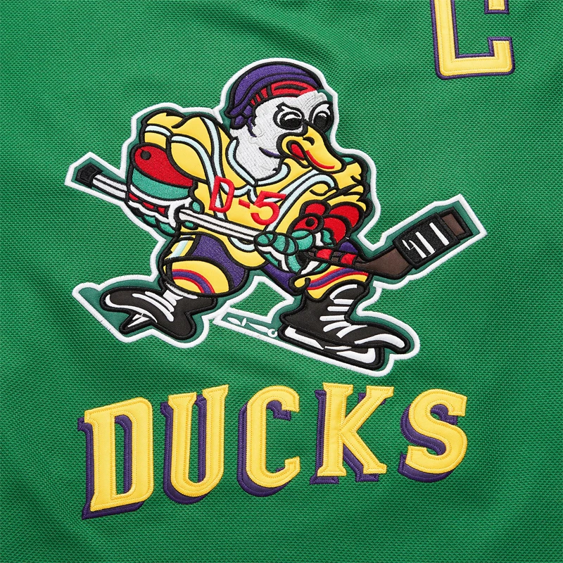 

Mighty Ducks Moive Ice Hockey Embroidered Jersey for Player Practice #99 BANKS #96 CONWAY or Blank