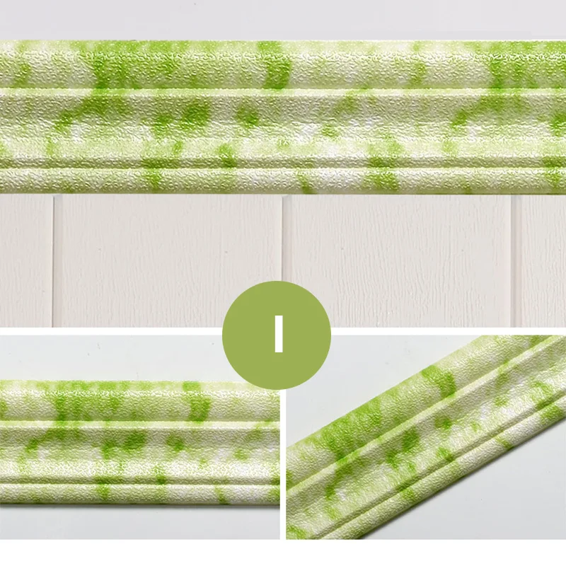 

Wall Trim Line Skirting Border 3D Pattern Sticker Decoration Self Adhesive Waterproof Strip Home TOER889