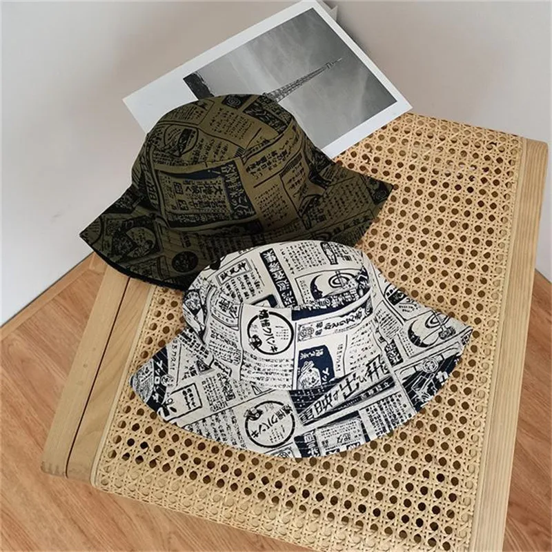 

The new style personality joker print Bucket Hat Fisherman Hat outdoor travel hat Sun Cap Hats for Men and Women 20