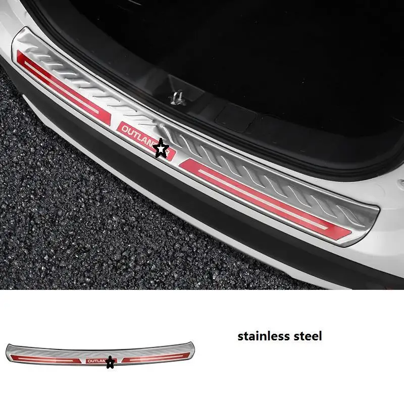 Автомобильная хромированная задняя панель багажника ножная педаль внешние