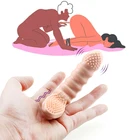 Фаллоимитатор, вибратор на палец, вагинальная Анальная пробка, Стимулятор точки G и клитора, секс-игрушка для взрослых для женщин, мастурбатор, интимные изделия
