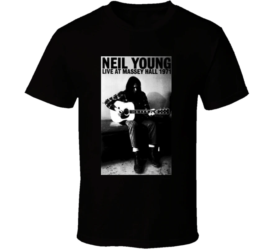 Новая мужская футболка Neil Young Live Massey Hall одежда размер S 2Xl футболка|Мужские
