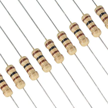 

100pcs 1/2w 0.5W 5% Carbon Film Resistor 1R~1M 2.2R 10R 22R 47R 51R 100R 150R 470R 1K 4.7K 10K 47K 1 2.2 10 22 47 51 100 150 ohm