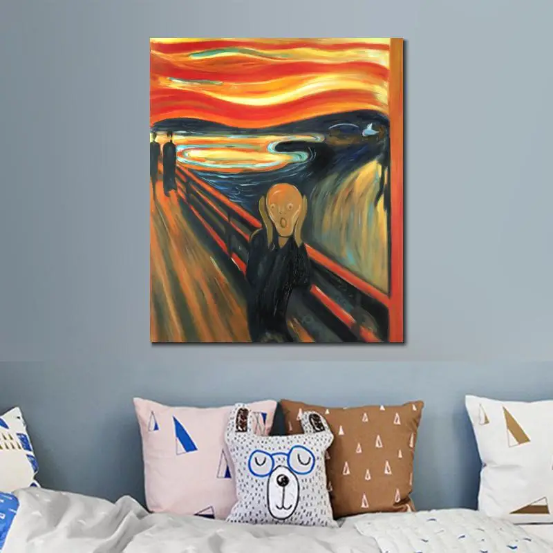 Картина маслом от Edvard Munch The Scream высокое качество ручная роспись известные
