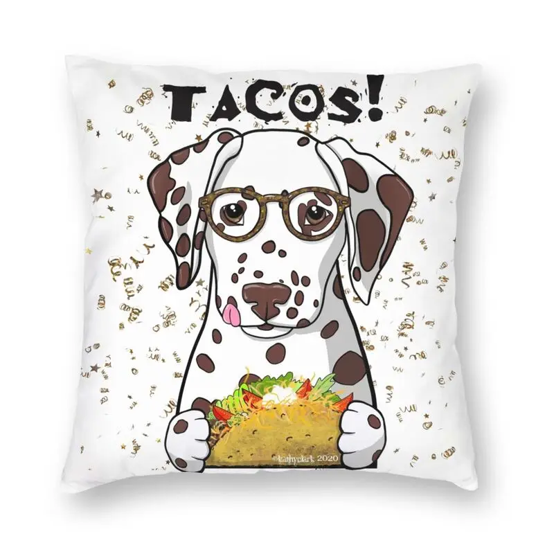 Далматинская квадратная подушка Tacos чехол домашние декоративные подушки для