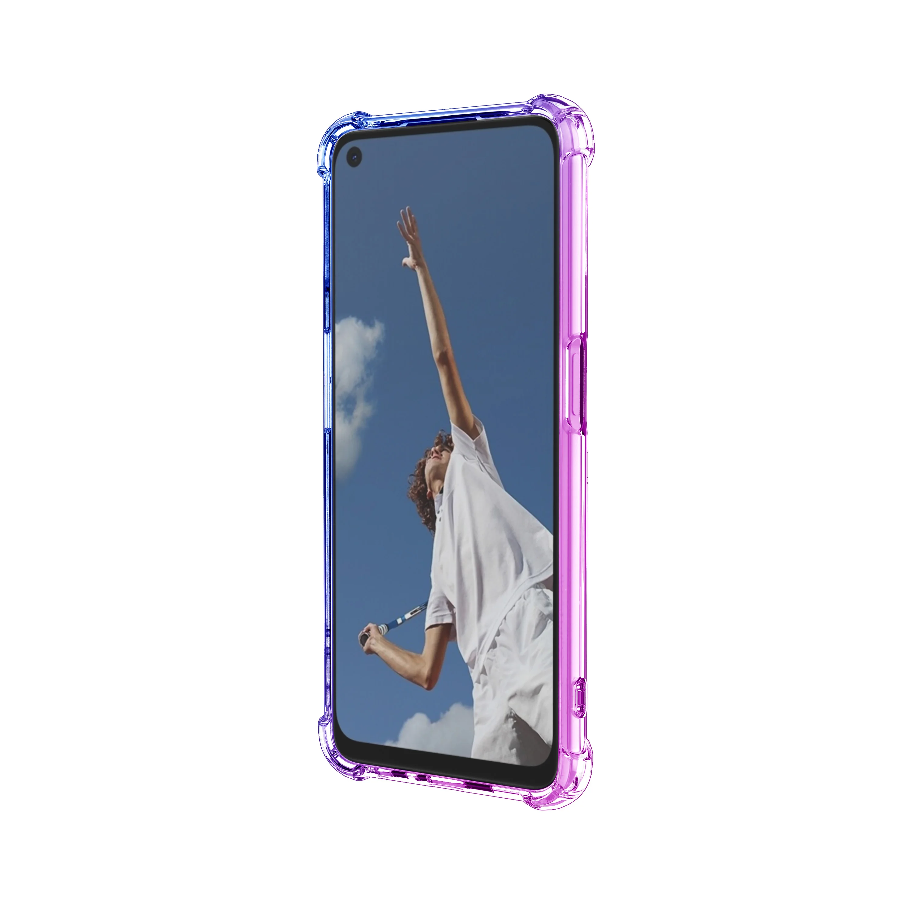 Противоударный чехол для OPPO Find X2 Pro Lite A72 A52 A12 A92S A31 F15 Цветной силиконовый Reno 3 A5 A9 2020