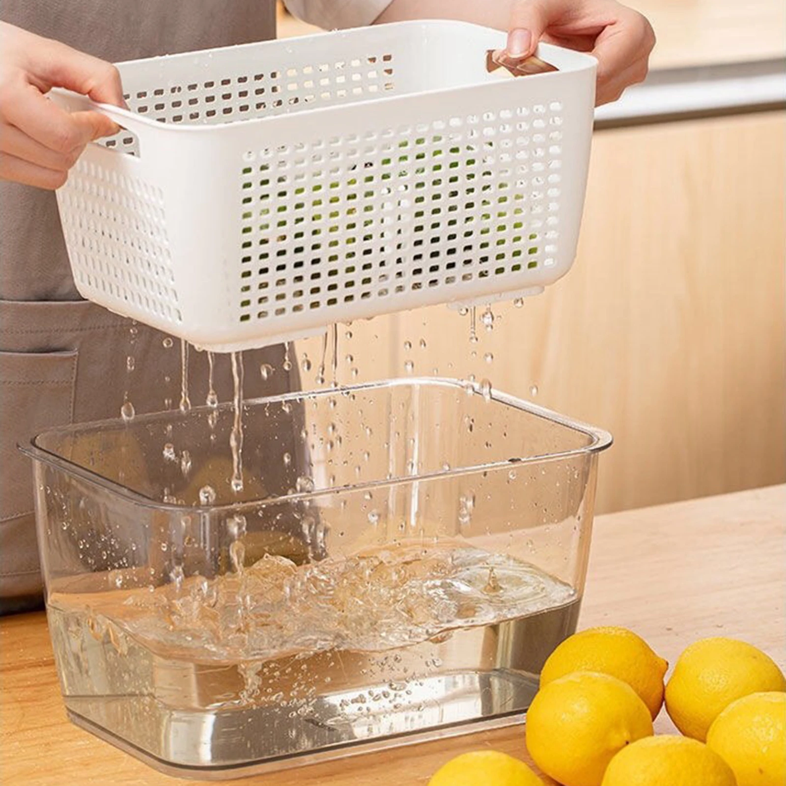Pro Fresh Produce Vegetable Fruit Storage Basket Fridge Food Containers Refrigerator Organizer Bins Draining Box | Дом и сад