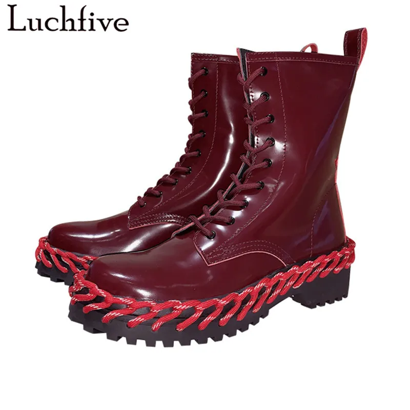 Ботильоны на каблуке со шнуровкой обувь с круглым носком женские полусапожки