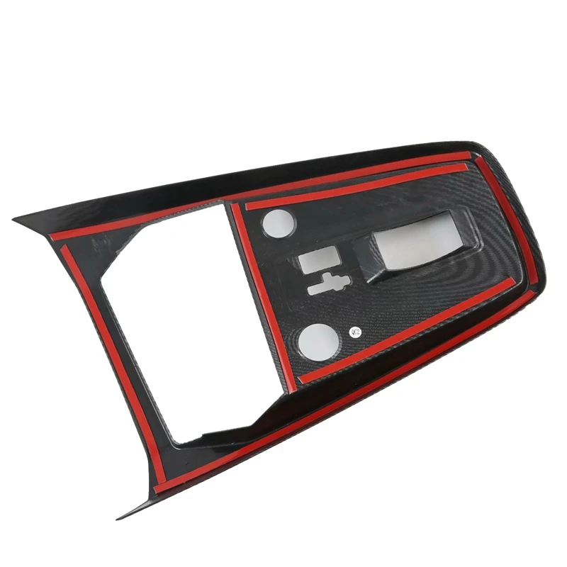 

for A3L 2021 Carbon Fiber ABS Car Gear Shift Knob Panel Frame Cover Trim Car Styling