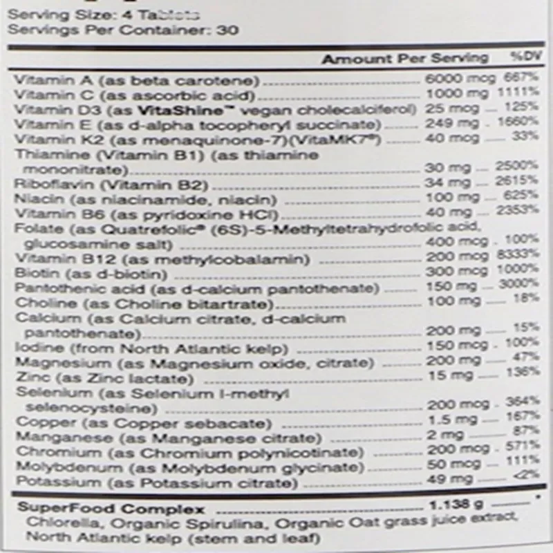 

LifeEssence, Multivitamins and Minerals, 120 pieces