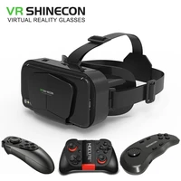 new vr shinecon g10 virtual reality glasses 3d vr box smartphone headset helmet goggle video game for iphone android smart phone