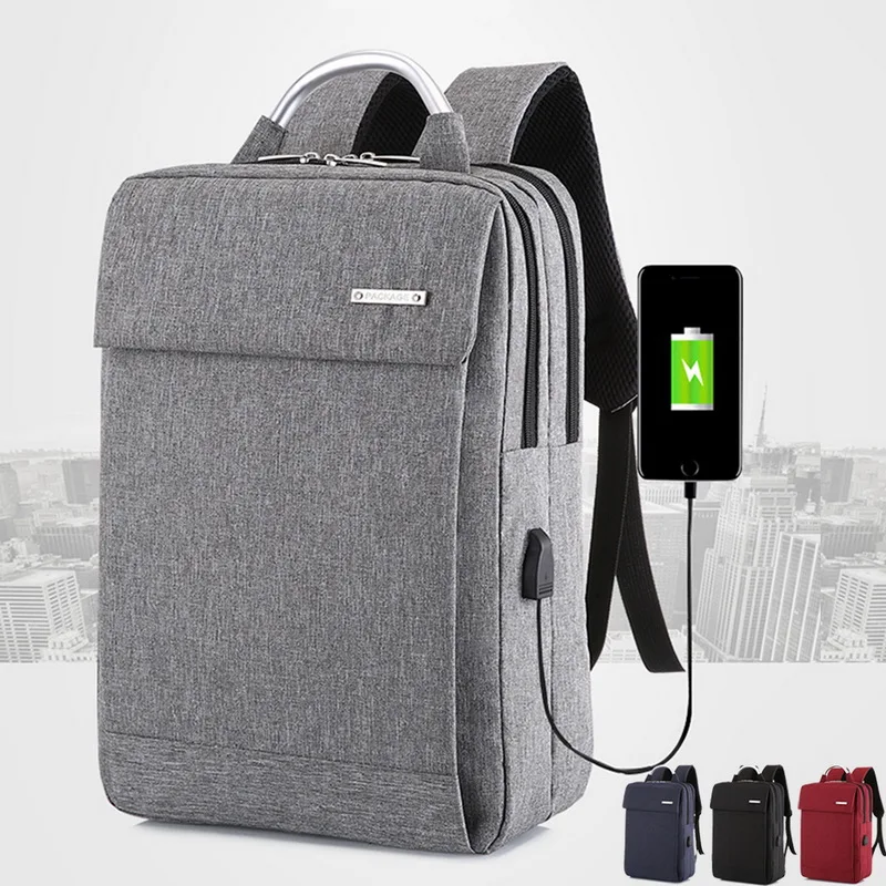 Рюкзак Adisputent с Usb разъемом и защитой от кражи деловой вместительный рюкзак для