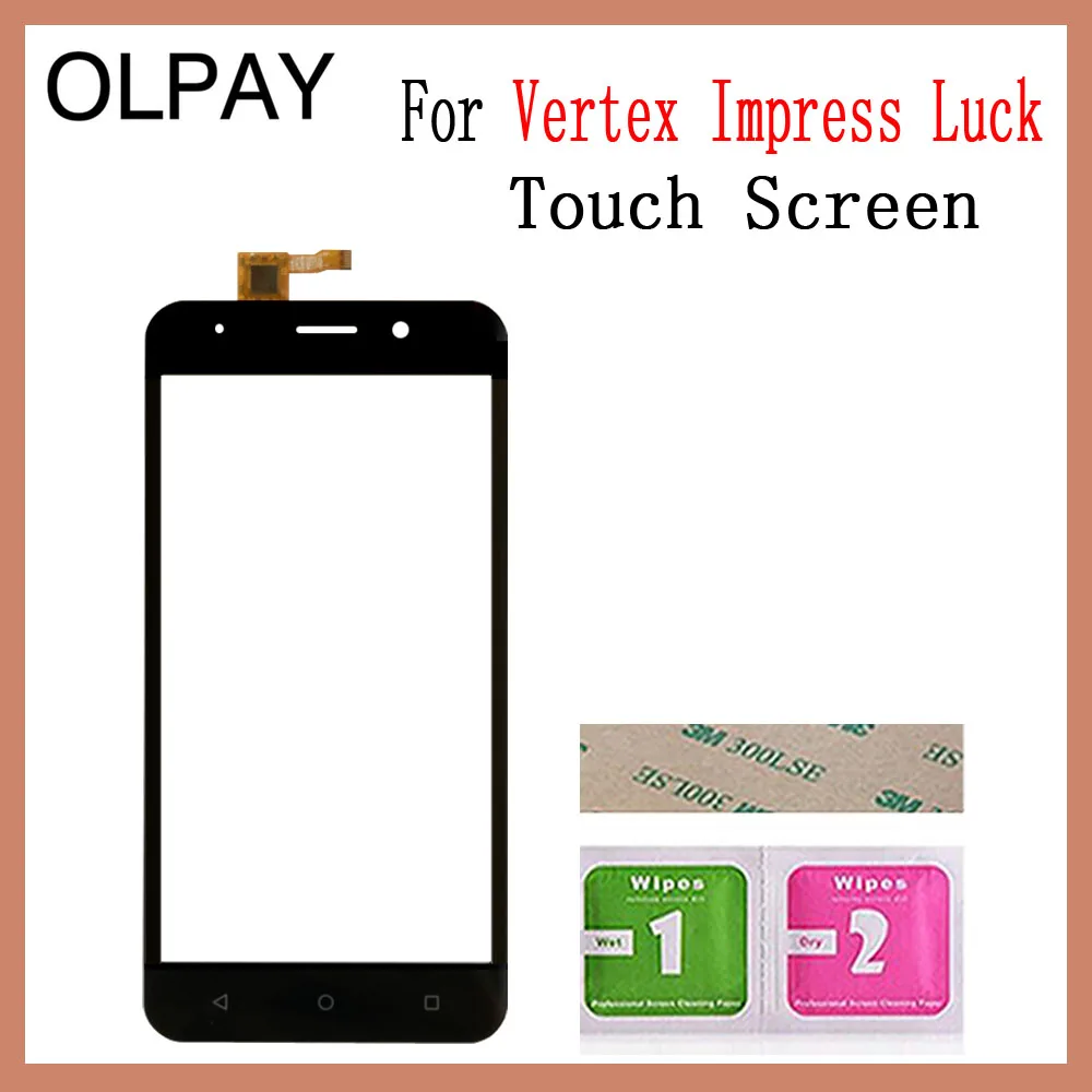 Стекло для сенсорного экрана мобильного телефона 5,0 ''дюйма для Vertex impress Luck, сенсорная панель дигитайзера, переднее стекло, датчик объектива
