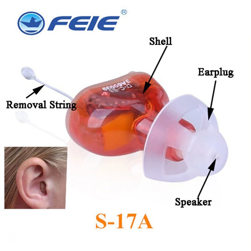

Invisible Hearing Aid Mini Digital Wireless Ear Amplifier 8 channel Tinnitus Digital Hearing Aids S-17a For Elderly Ear Care