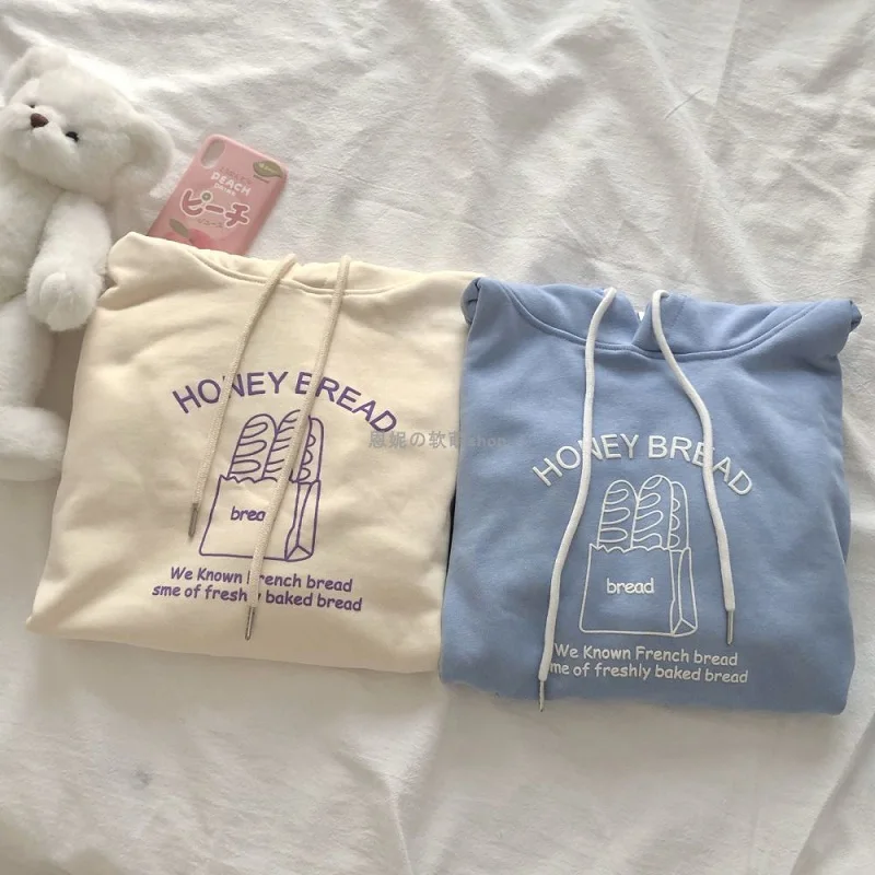 

Oversize Korea Ulzzang kawaii Hoodies Sweatshirts Letters Printing Fleece Oversized Hoodie Fashion Hip Hop Sweatshirt Couples