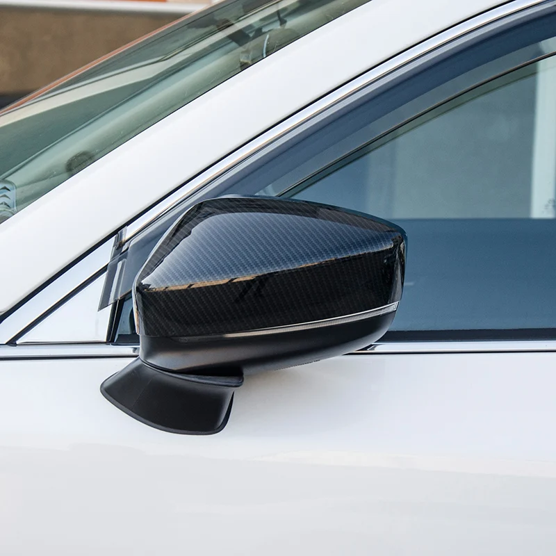 

ABS углеродного волокна Стиль Боковая дверь Зеркало заднего вида Накладка для Mazda CX-8 CX8 2017 2018 2019 автомобиля Средства для укладки волос
