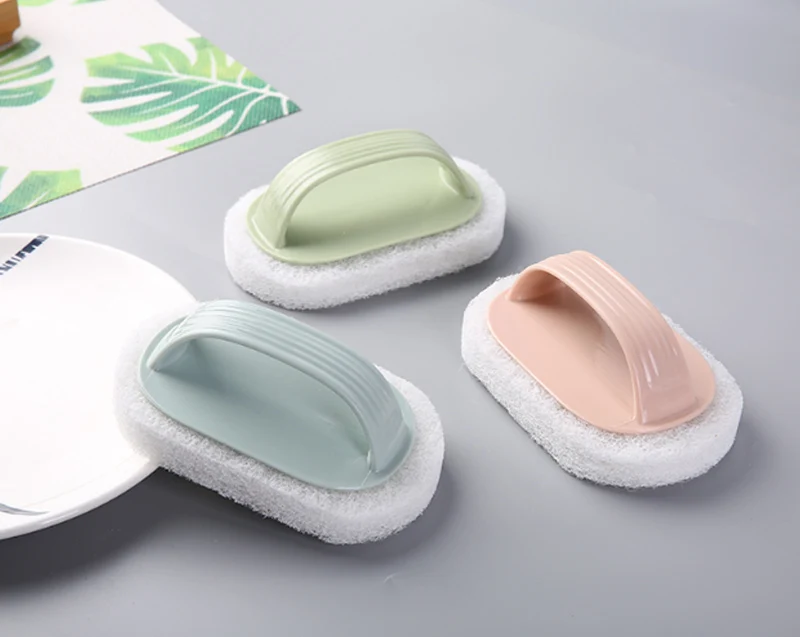 Волшебная обеззараживающая губка для протирания с ручкой щетка чистки кухонного