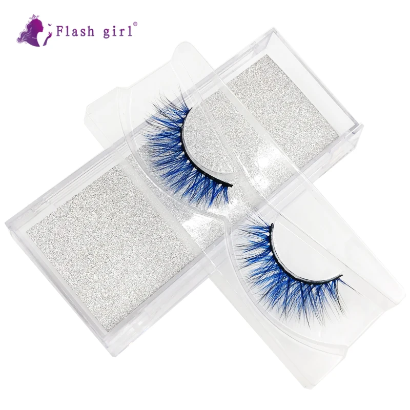 Ресницы для девушек серии E с индивидуальным ярлыком 1 пара объемные ресницы