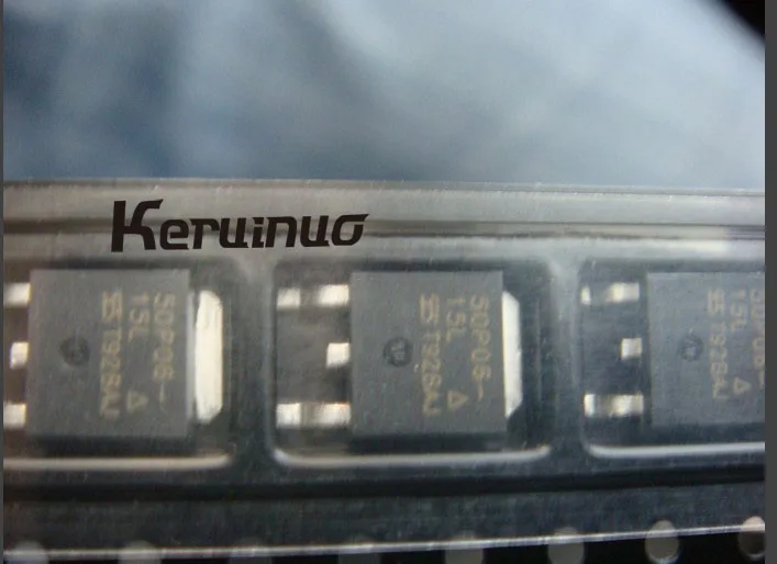 50 шт./партия SUD50P06-15L SUD50P06 MOSFET P-CH 60 в 50A до-252 Фактический фото Новый и оригинальный