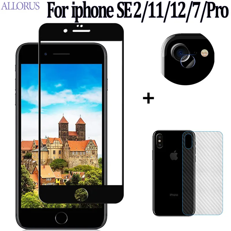 9H защитное стекло для iphone12 Pro SE 2020 айфон 12 Защитная пленка экрана полное покрытие