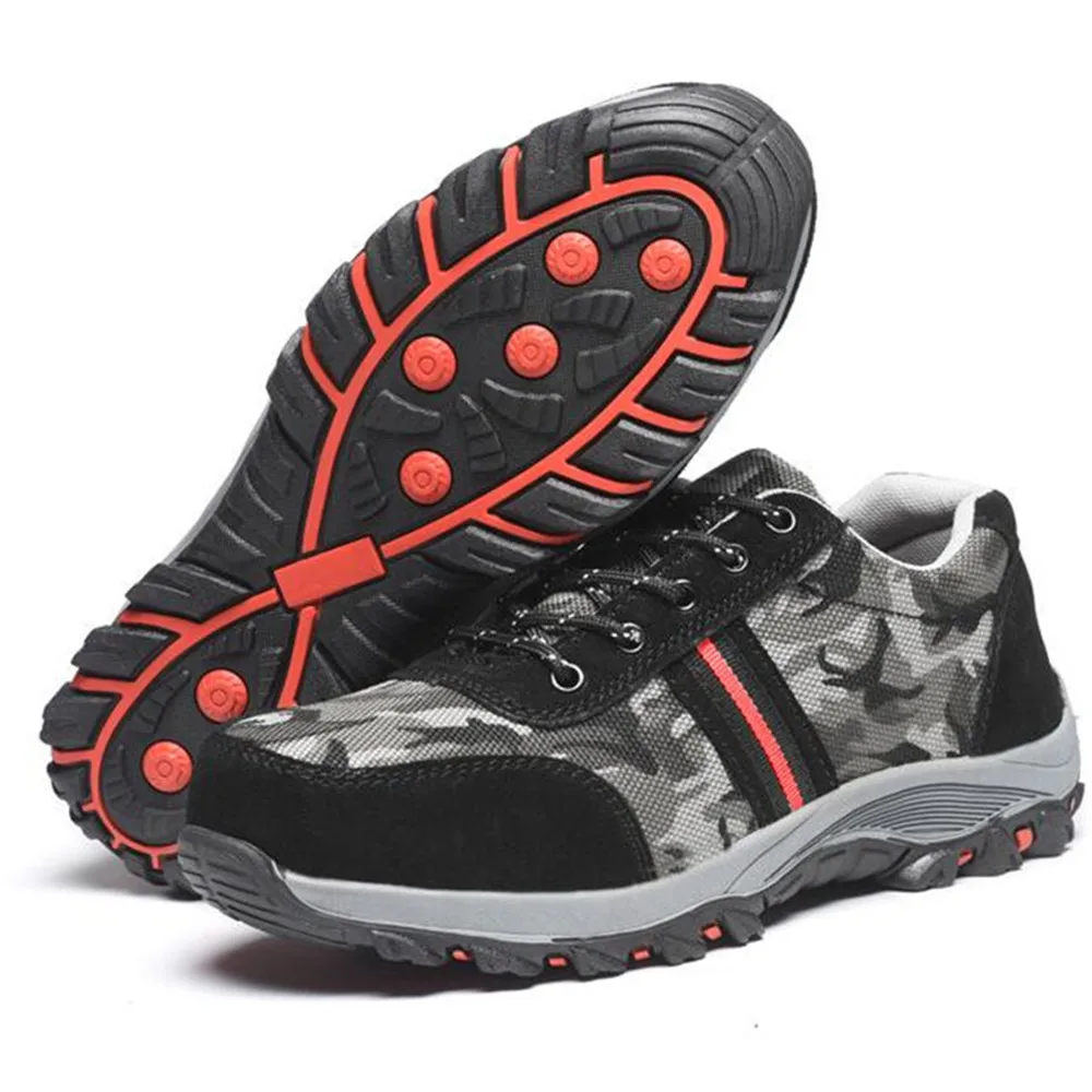 

Smash-proof and puncture-resistant casual camouflage shoes men Safety shoes deodorant wear-resistant shoes men winter boots