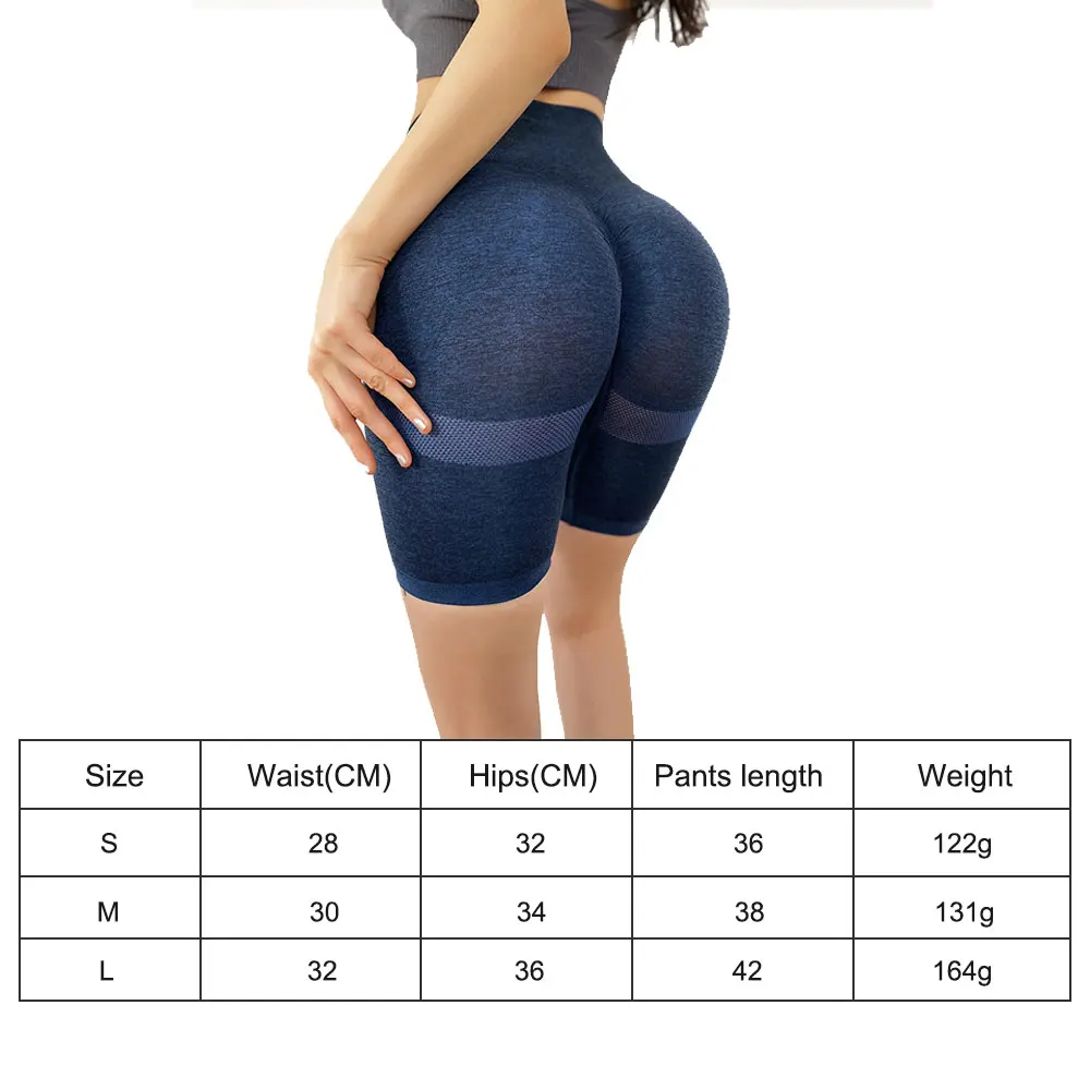 

Slim Fit High Waist Yoga Sport Shorts Hip Push Up Women Plain Soft Nylon Fitness Running Shorts Tummy Control Workout Gym Shorts